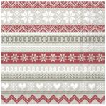 Ihr NORDIC PATTERN papírszalvéta csomag 33x33cm, Krém (L1018861)