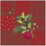 Ihr CHRISTMAS ELEMENTS SQUARES papírszalvéta csomag 33x33cm, Piros (L1096310)