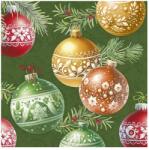 Ihr CHRISTMAS BUBBLES papírszalvéta csomag 33x33cm, Zöld (L1088320)