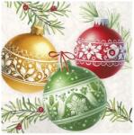 Ihr CHRISTMAS BUBBLES papírszalvéta csomag 25x25cm, Krém (C1088360)