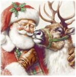 Ihr SANTA'S BEST FRIEND papírszalvéta csomag 33x33cm, Krém (L1094860)