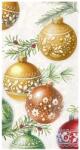 Ihr CHRISTMAS BUBBLES papírszalvéta csomag 33x42cm, Krém (BF1088360)