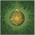 Ihr OPULENT CHRISTMAS ORNAMENT papírszalvéta csomag 33x33cm, Zöld (L1094520)