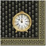 Ihr GOLDEN CLOCK papírszalvéta csomag 33x33cm, Fekete (L1062579)