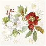 Ihr POINSETTIA BOUQUET papírszalvéta csomag 25x25cm, Krém (C1087360)