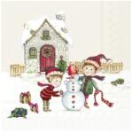 Ihr ELVES AT WORK papírszalvéta csomag 25x25cm, Krém (C1086860)