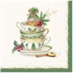 Ihr FESTIVE TEA TIME papírszalvéta csomag 33x33cm, Krém (L1087960)