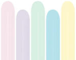 Balonevi modellező lufi, 260, 100db/cs, Macaron Assorted, vegyes (LUFI654147)