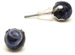 R. M. ékszer Fülbevaló acél karmos golyó szodalit 6mm (088539)