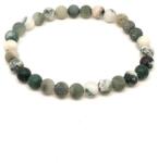 R. M. ékszer Achát fa matt ásvány karkötő golyós 6mm (060135)