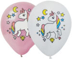  5 darabos latex lufi - Unikornis - Fehér és rózsaszín