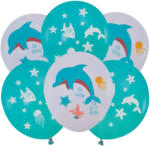  6 darabos latex lufi szett - Tengeri állatok - Delfin