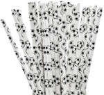  25 darabos papír szívószál - Focilabda