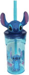 3D műanyag szívószálas pohár - Lilo és Stitch, A csillagkutya