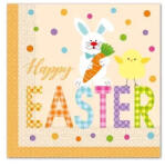  20 darabos papír szalvéta - Húsvéti minta - Happy Easter