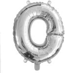  Ezüst színű, betű alakú fólia lufi, léggömb - O