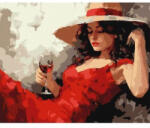 Ideyka Ideyka: Festés számok szerint, Kalapos lány - 40 x 50 cm