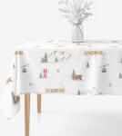 Goldea szögletes terítő 100% pamutvászon - zakopane 120 x 180 cm