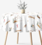 Goldea kör alakú pamut terítő - zakopane Ø 130 cm