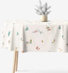 Goldea ovális pamut terítő - téli örömök 140 x 200 cm