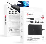 Forcell F-ENERGY E856 uniwersal laptop charger 90W (6 adaptors) - czarny (5903396379192)