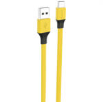 FONENG X96 USB-A-USB-C kábel, 2.4A, 1m (sárga) (X96 Type-C)