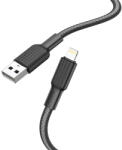  Cable USB A to Lightning Hoco 2, 4A 1 m X69 black white (6931474760203)