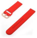  Curea roșie din silicon tip smartwatch 20mm / 22mm - schimb ceas sport, stil modern WZ970 (WZ970)