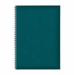TUCSON Agenda nedatata B5 Tucson, spira ascunsa, hartie offset alb, coperta verde petrol (EJ261804)