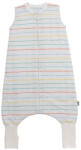 Slumbersac Sac de dormit cu picioruse si talpa antiderapanta Rainbow Stripes 90 cm + manseta 1.0 Tog