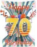 Santoro 3D картичка Santoro Swing - Happy 70 Birthday (SC239)