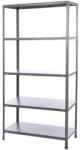 Hobby Raft metalic depozitare 5 polite, 80 kg / polita, 180 x 90 x 40 cm, gri (hobded6016978) Raft