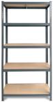 Hobby Raft metalic depozitare, 180 x 90 x 40 cm, gri antracit, 5 polite, 175 kg/polita (hobded1087596) Raft