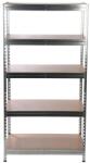 Hobby Raft metalic depozitare, 192 x 100 x 50 cm, 5 polite, 300 kg/polita (hobded 6016975) Raft