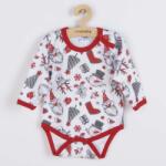 NEW BABY Body pentru bebeluși cu mânecă lungă New Baby Crăciun, mărime 74 (6-9lr)