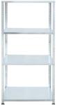 Hobby Raft metalic depozitare 148 x 75 x 30 cm, galvanizat, 4 polite, 40 kg/polita (hobded1087593) Raft