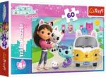 Trefl Trefl: Gabi babaháza, Gabi és cicái - 60 darabos puzzle (17415) - jateknet
