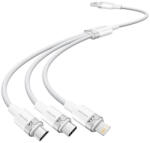 Vention Fehér Vention CTPWG 3in1 3A kábel 1, 5M USB 2.0 A