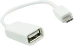  Adapter OTG USB A (női) - Micro USB (férfi) fehér