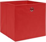 vidaXL 4 db piros nem szőtt szövet tárolódoboz 28 x 28 x 28 cm (325219)