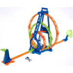 Mattel Hot Wheels 3 az 1-ben tripla hurok ugratópálya játékszett (HMX38) - jatekbirodalom