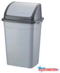 Planet Szemetes kuka billenő fedéllel műanyag 16 literes antracit UP118-245 (63676) - nyomtassotthon