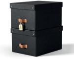 Leitz Set 2 bucati cutie de depozitare cu capac Leitz Puro, medie 17L, negru E61490095
