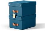 Leitz Set 2 bucati cutie de depozitare cu capac Leitz Puro, mica 7L, albastru inchis E61470068
