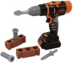 Smoby Set de joacă Smoby Black & Decker - Mașină de găurit mecanică cu accesorii (7600360918) Set bricolaj copii