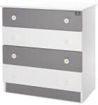 Lorelli Komód - White & amp; Stone Grey - pepita - 74 739 Ft