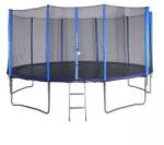 SPARTAN trambulin védőhálóval és létrával - 366 cm, 2 dobozban - pepita