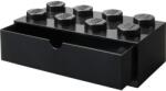 LEGO® Room Copenhagen LEGO Brick-8 Fiókos tároló doboz 5, 6L - Fekete (40211733) (40211733)