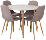  Étkezőgarnitúra Dallas 291 (Szürke + Tölgy)