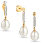 Heratis Forever Gyöngy és arany, gyémántokkal kirakva Oriana, sárga arany, 9K IZBR109SHR